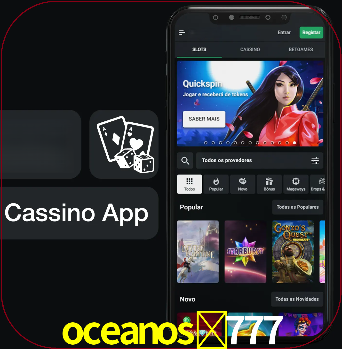 Jogue jogos de cassino e ganhe.