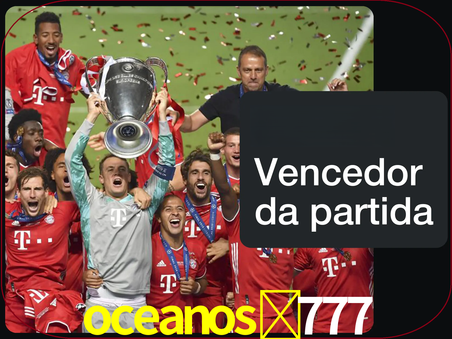 Aposte no vencedor e ganhe uma grande quantia de dinheiro.