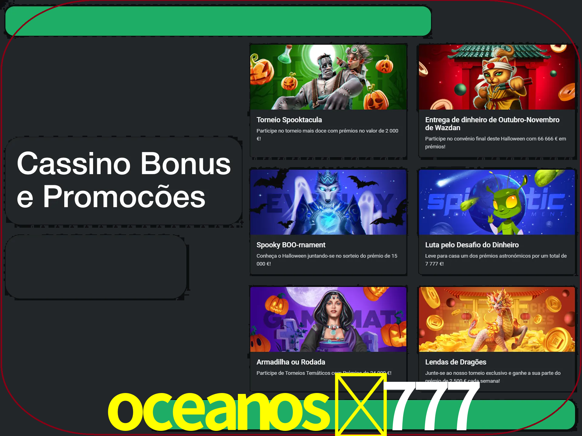Verifique se há novos bônus de cassino para reivindicar.