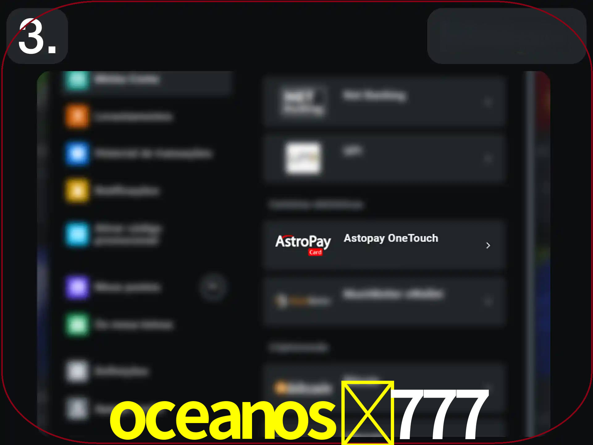 Abra a janela de depósito.