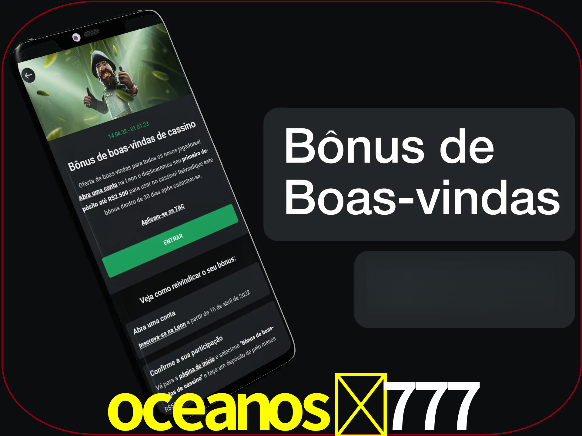 Não se esqueça de usar o bônus de boas-vindas.